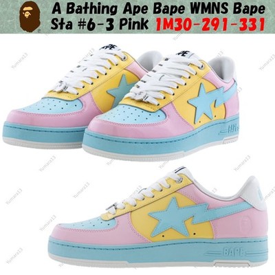 A Bathing Ape Bape WMNS Bape Sta #6-3 Pink 1M30-291-331 Damengröße