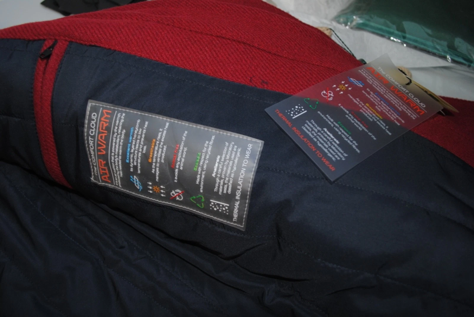 CAMPLIN ENGLISH NAVY AUTHENTIC WOOL CLOTH JACKET SIZE 46 VERY WARM - product detail image 11