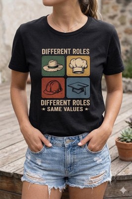 Different Roles Same Values Unity Comfort Tee