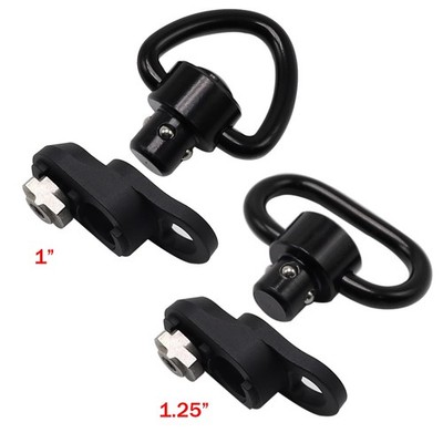 MLOK 1'' / 1.25''QD Sling Mount Push Button Quick Release Sling Swivel Adaptor