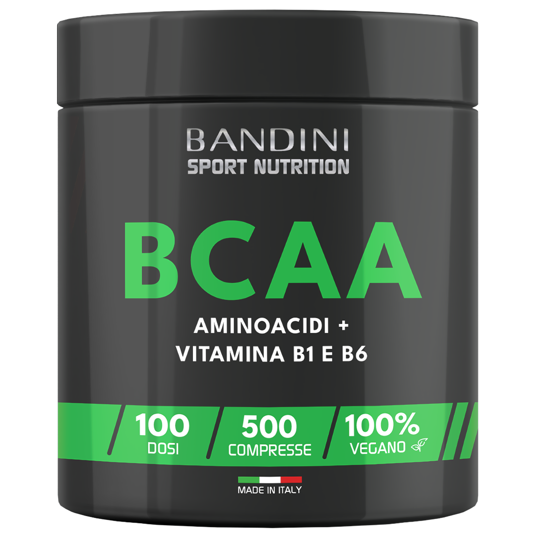 BCAA with Vitamin B1 and B6 | 500 Compresse | Aminoacidi Ramificati | Workout