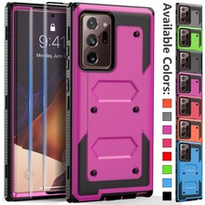For Samsung Galaxy Note20 Ultra 10 9 Case Shockproof Hard Cover Screen Protector