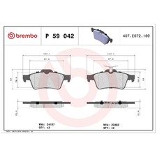 Satz Bremsbeläge Bremsklötze hinten für Mazda 3 BK BL 5 CR CW | 24244062