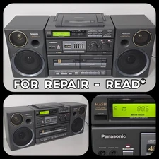 Panasonic RX-DT680 Portable Boombox Radio CD Cassette System CLEAN - FOR REPAIR*