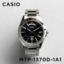 CASIO Classic Standard MTP-1370D-1A1 Quartz Men's Watch Black Dial New