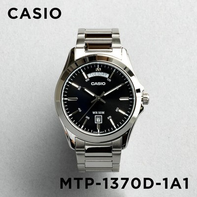 CASIO Classic Standard MTP-1370D-1A1 Quarz Herrenuhr schwarzes Zifferblatt neu