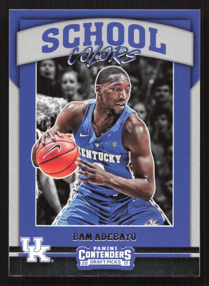 2017 Panini Contenders Draft Picks Bam Adebayo School Colors RC Rookie #16 Card