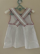 Mini Boden White Cross Back Embroidered Top 4-5Y bundling available 