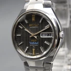 Vintage OH 1972 [N MINT] KING SEIKO Vanac SP 5246-6040 34mm Black AT Men's Watch