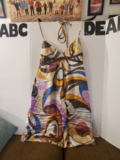 PAPELL BOUTIQUE  100% SILK  PARTY STRAP DRESS -SIZE 12