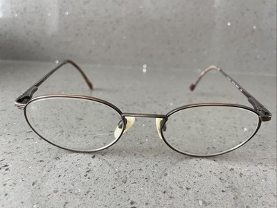 MARCHON Greenwich Antique Brown 51-20-140 Brown Full Rim Eyeglasses Frames ONLY