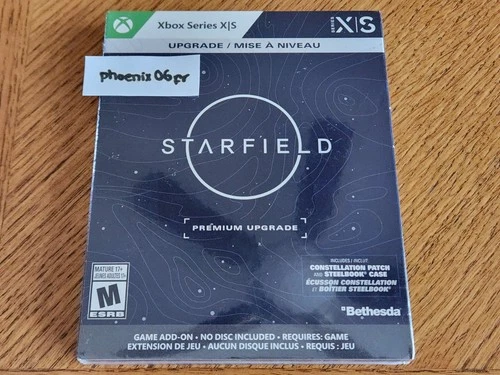 New!! Starfield Premium Upgrade Add-On w/ SteelBook NO DISC (Xbox Series X S)