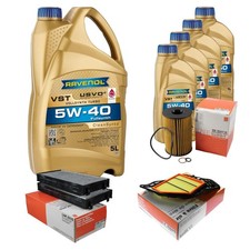 Inspektionspaket 9L RAVENOL 5W-40 f�r BMW E71 E72 xDrive50i ActiveHybrid E70