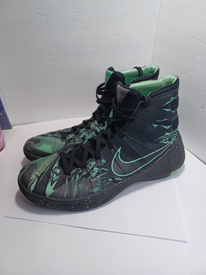 2015 Nike Hyper Dunk Green Glow High Tops - Size 13 -
