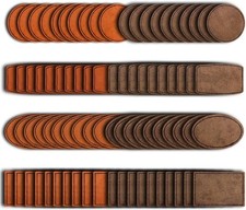80PCS Blank Hat Patches Laserable Square Rustic Leatherette Patch Adhesive Faux