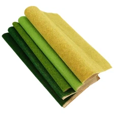 5 Pcs Grass Paper Material DIY Mini Garden Turf for Sand Table Model