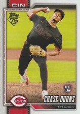 2026 Topps #312 Chase Burns BASE RC ROOKIE REDS