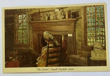 Vintage Postcard ~ Davy Crockett Home Parlor View ~ Rutherford Tennessee TN