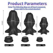 Silicone Hollow Plug Spreader Dilator Enemas Tunnel Speculum Expander BDSM Toy