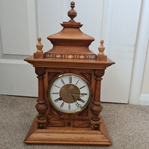 HAC Wurttemberg wooden Clock 14 Day Strike Vintage Clock With Key 🔑 eBay