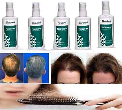 5 X HIMALAYA HAIRZONE SOLUTION OIL 60ML VERHINDERT HAARAUSFALL, FÖRDERT DAS H...