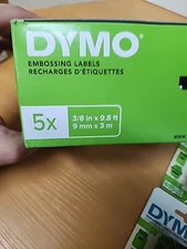 5 Dymo 1741671 Red Green Blue Caption Maker Tape Refill 3/8 W in. x 9.8 L ft New