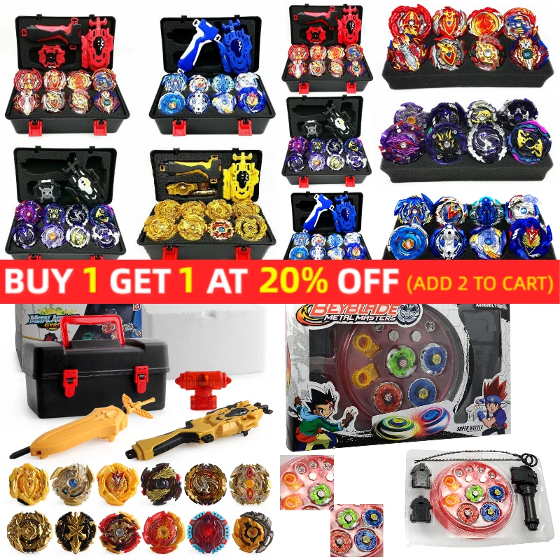 Toupie Beyblades Burst Metal Fusion Set 4 8 12 Pcs Gyrocope with Wire Launcher