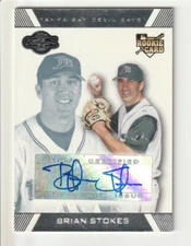 Brian Stokes 2007 Topps Co-Signatures Rookie Auto 028/225 Tampa Bay Devil Rays