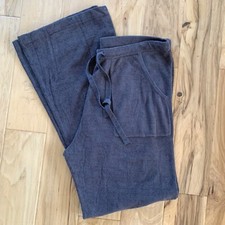 Barefoot Dreams Pants Cozy Chic Ultra Light Wide Leg Lounge 493 Brown Size Large