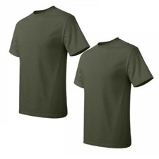 Hanes Set of 2 Authentic Men's Plain Crewneck Short Sleeve Tagless T-Shirt