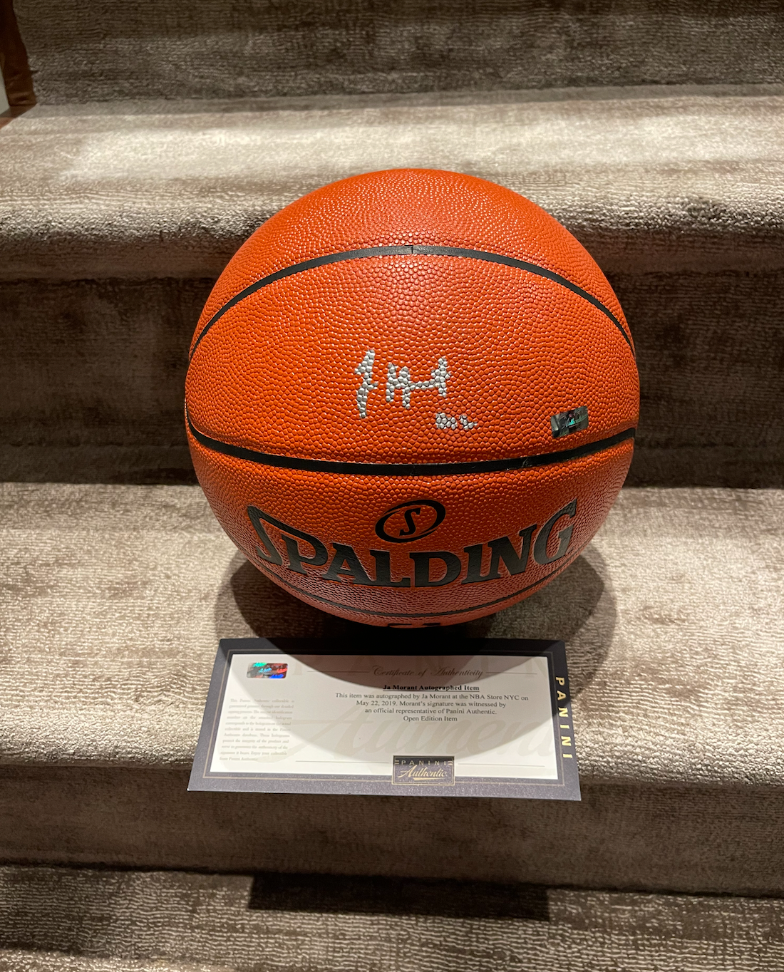 Ja Morant Memphis Grizzlies Autographed Wilson City Edition Basketball