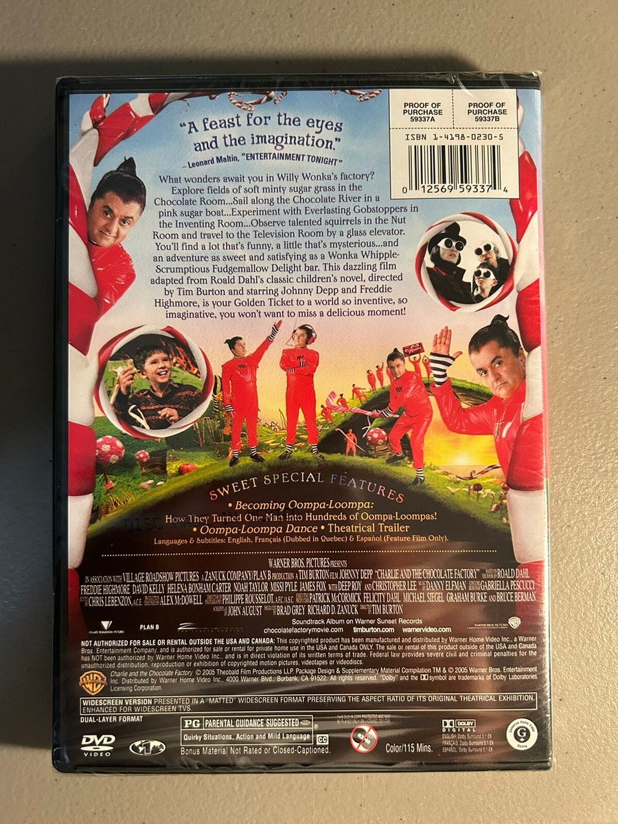 Charlie And The Chocolate Factory , New DVD ( Johnny Depp ) | eBay