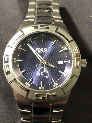 Fossil Men's Watch Stainless Steel Rotating Bezel Wristwatch New