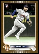 2022 Topps Update Alex De Goti #US29 Gold #'d /2022 RC Houston Astros