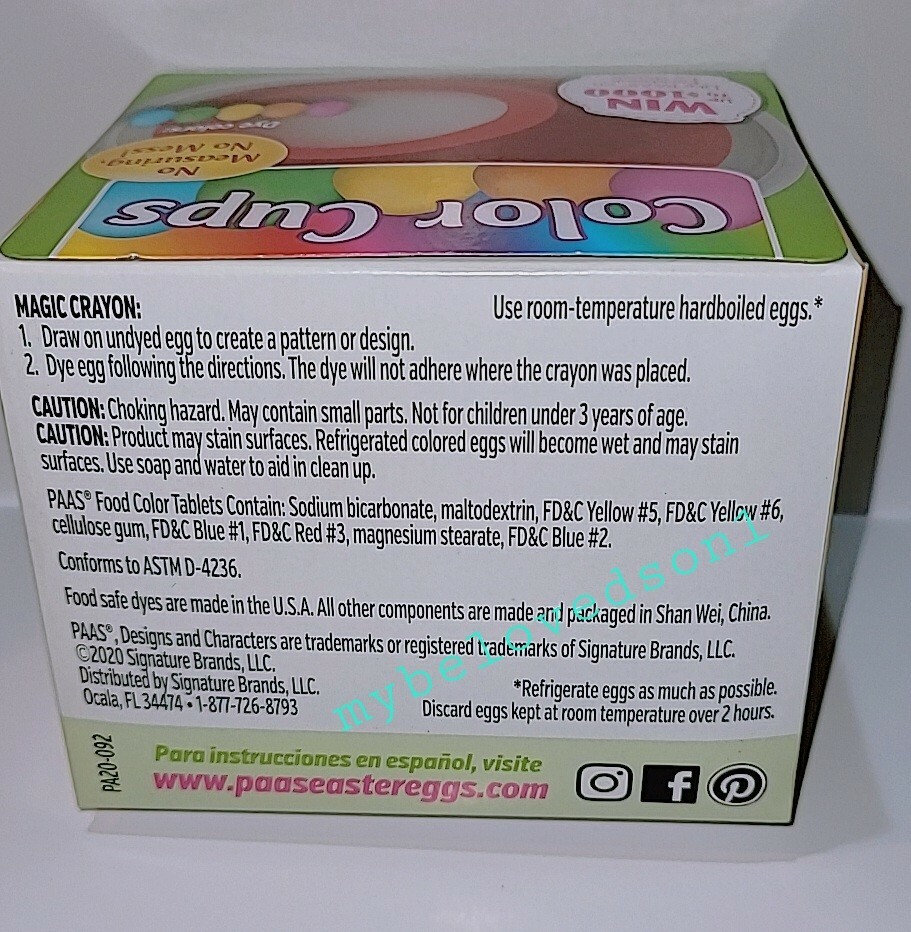 10 PKTS Easter Egg Coloring Kit Dye Works 6 Color Tablets 1 Dipper 32 ...