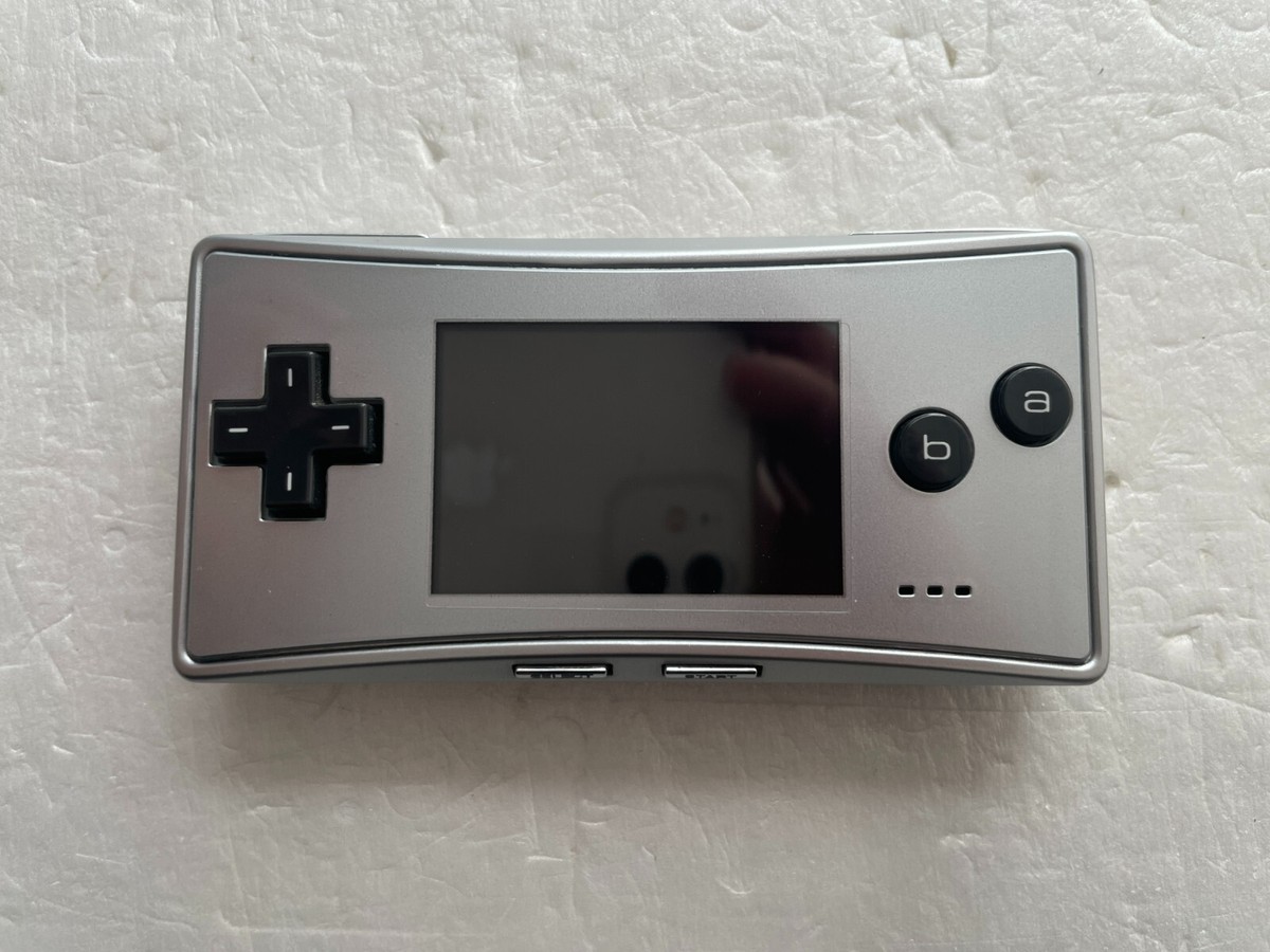 Nintendo Gameboy Micro Silver Handheld Console Japanese Used from