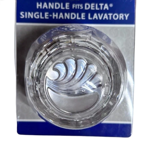 (2) Jones Stephens Acrylic Clear Single Handle Shower Knob Fits Delta RP17449 - Picture 4 of 4