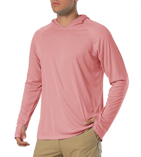 UPF 50+ Men's Sun Protection Long Sleeve T-Shirt Outdoor Sport Casual Shirt Tops - Picture 128 of 161