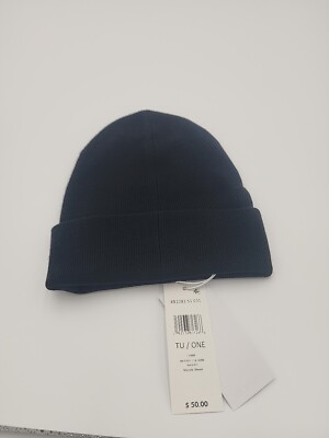 Lacoste Big Croc Men's Beanie Hat Skull Cap Rb1081 Black Wool