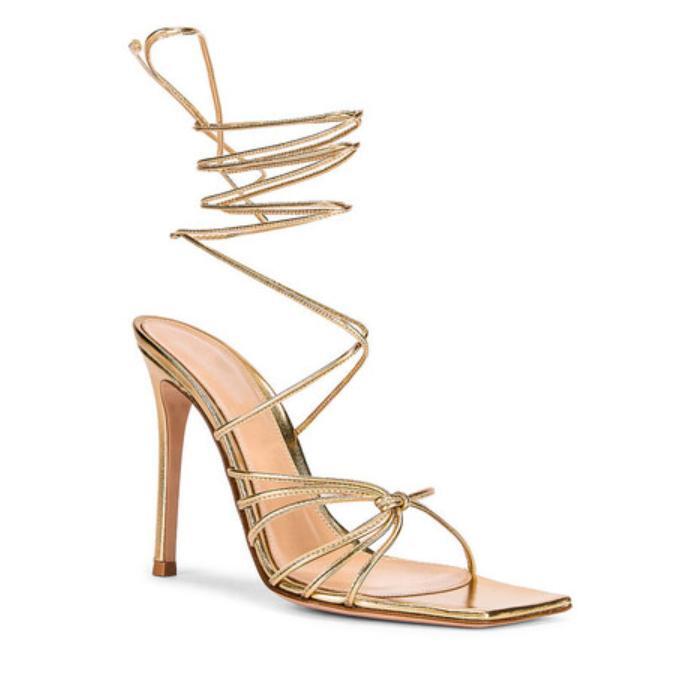 PANTOFOLA D’ORO Sandali donna cinturino crossover tacco alto scarpe punta aperta festa tacchi a spillo sexy