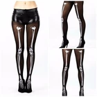New Womens Alternative Skeleton Bone Halloween Black Fancy Dress Costume Tights