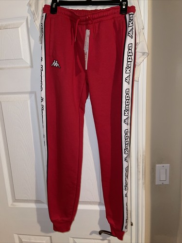 Men's Kappa Slim Fit Logo Tape Old School Style Joggers/Sweats | eBay