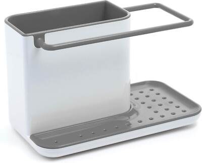 Joseph Joseph Caddy Sink Area Organiser, White/Grey, 13.5 x 20 x 11.5 cm