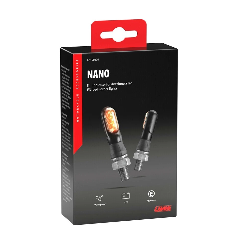 Blinker Motorrad LED Zwerg Universal 12V Genehmigt - Licht Orange - Lampa - Bild 3 von 4