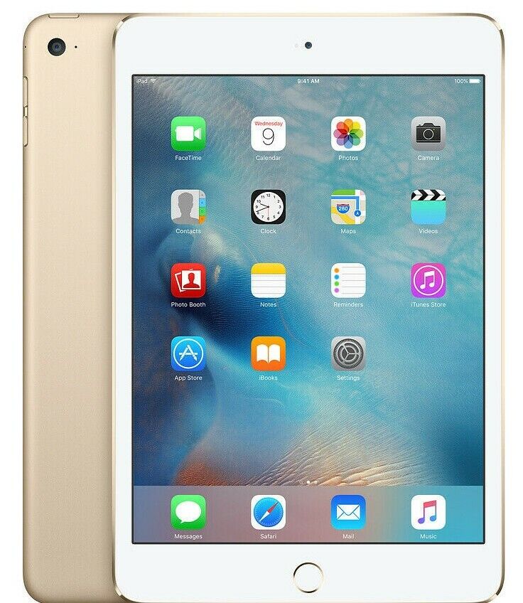 Apple iPad Mini 4 - Wi-Fi - Wi-Fi + Cellular - 16GB - 32GB - 64GB - 128GB -  Good