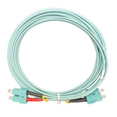 Patchkabel LWL Duplex Glasfaser SC-SC 50/125μm OM3 Multimode Türkis