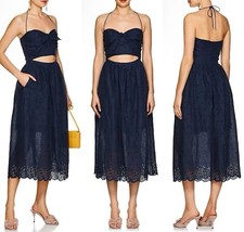 BNWT ZIMMERMANN Iris Cutout Halter Tie Midi Maxi Dress Size 0 AU/UK 6 8 US 2 4