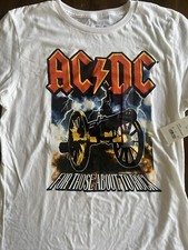 AC DC For Those About To Rock Band Graphic T Shirt Size XL NWT