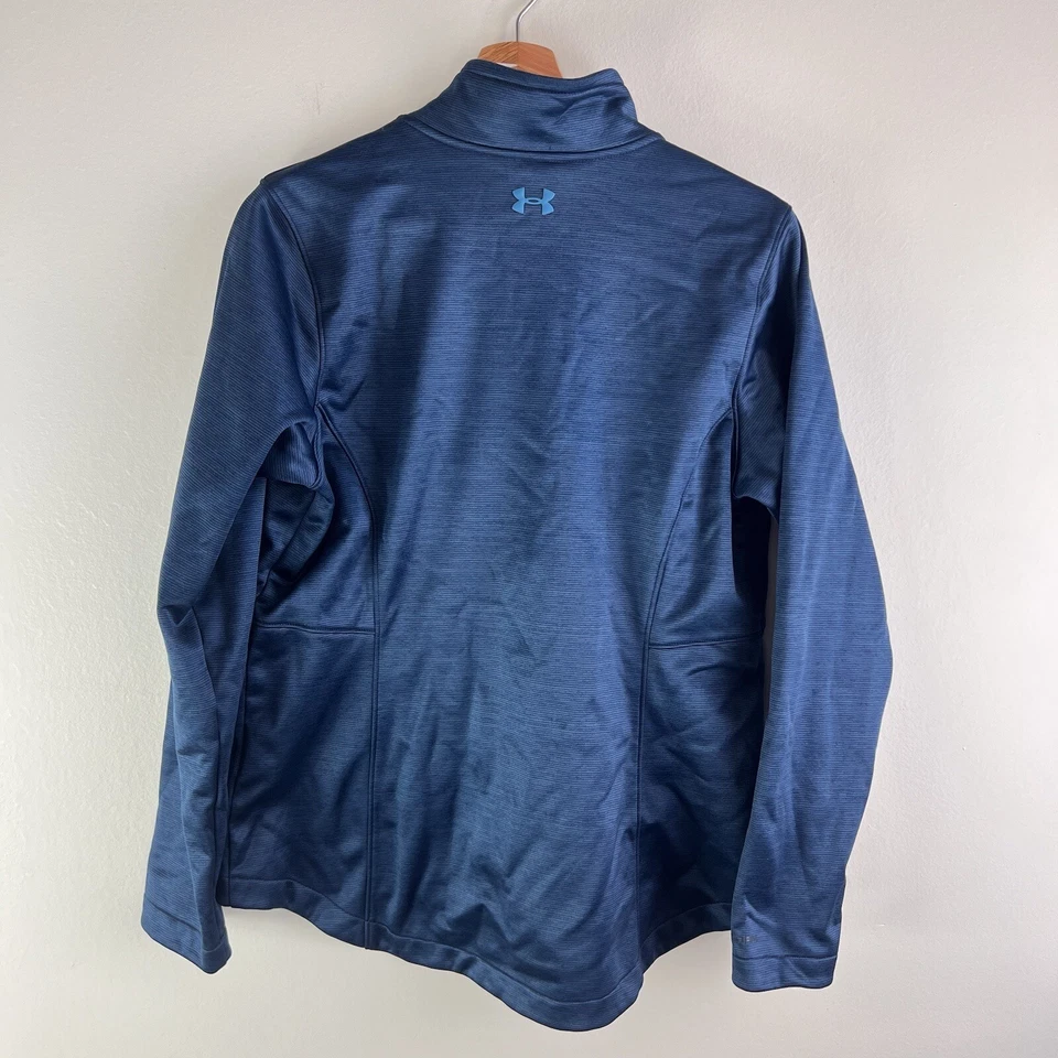 Chaqueta Under Armour ColdGear Infared Mediana Azul Soft Shell Storm Cremallera Completa Mujer Foto 2 de 4