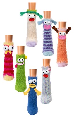 Fluffy funy Happy Monsters Socken unisex Lustige Monstermotiv  1 Paar  CH 2130